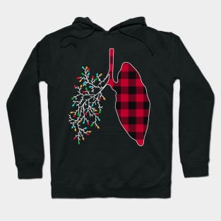 Respiratory Therapy Therapist Lungs Christmas Lights Hoodie